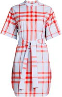 (Women) Burberry Check Print Short Sleeve Mini Dress Multicolor. 80657981 (Women) Burberry Check Print Short Sleeve Mini Dress Multicolor. 80657981
