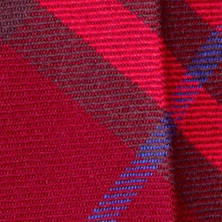 (Women) Burberry  Check Print Wool Casual Pants - Crimson Red 80773061 圖 8