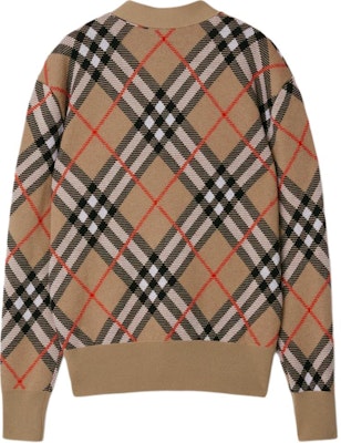 (Women) Burberry Check V-Neck Button-Up Loose Knit Sweater Brown. 80934911 Lookbook (Women) Burberry Check V-Neck Button-Up Loose Knit Sweater Brown. 80934911
