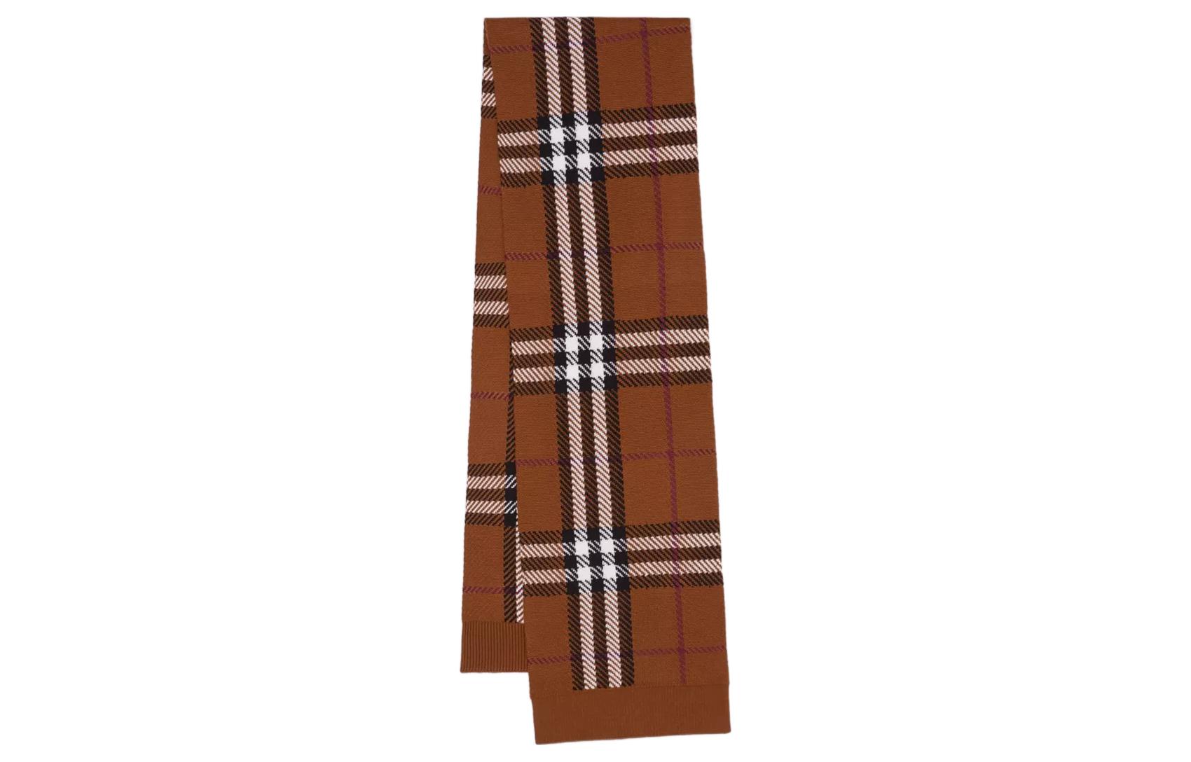 (Women) Burberry  Checked Knit Warm Fleece Scarf. 80644431 圖 2