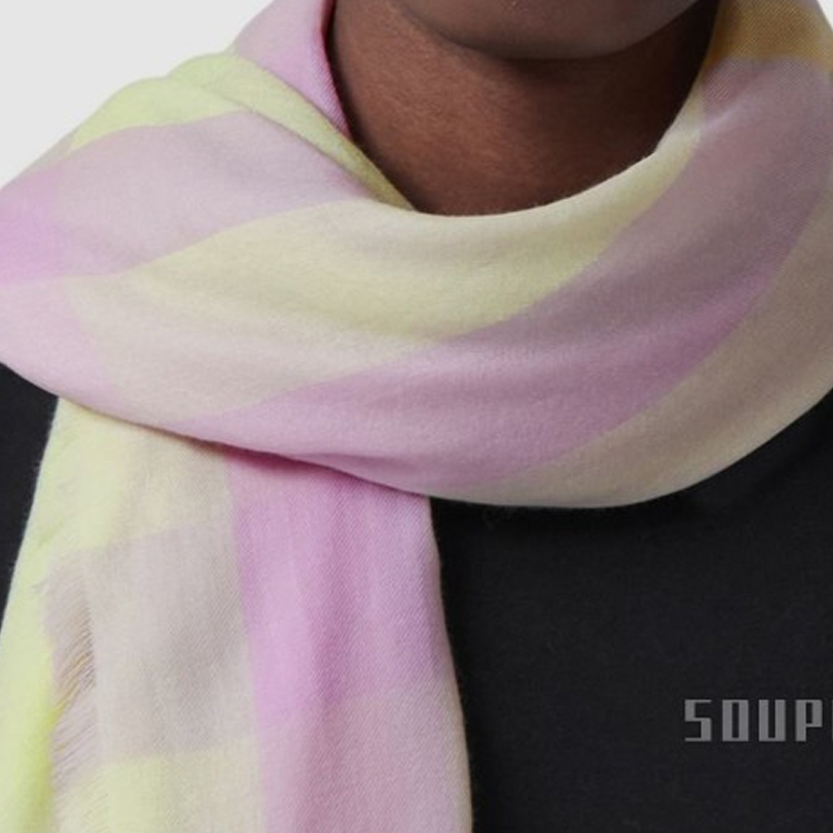 (Women) Burberry  Checked Tassel Knit Scarf - Multicolor. 80502001 圖 3