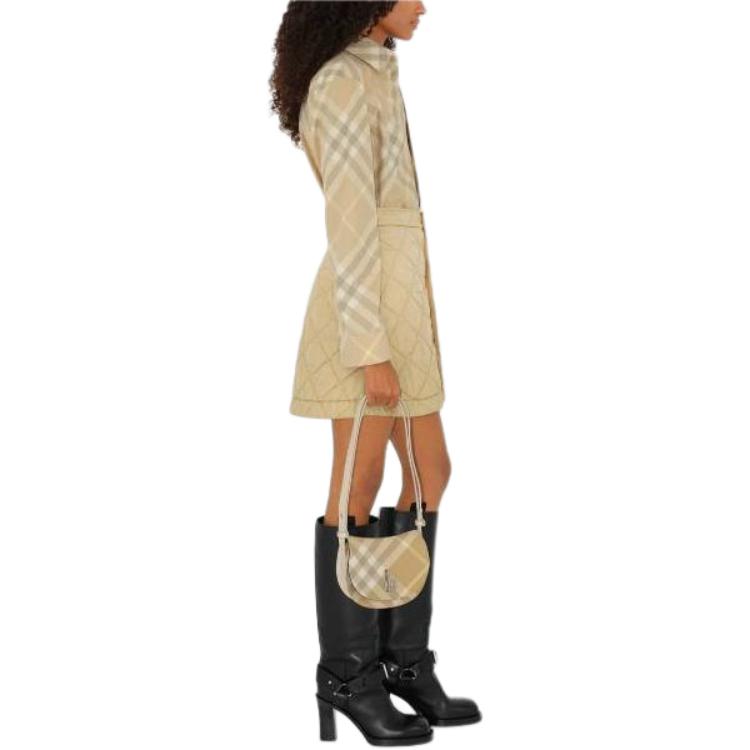 Details for (Women) Burberry  Checkered Button-Up Long Sleeve Shirt Brown 80835941