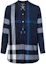 Buy (W) Burberry 經典格紋長袖休閒襯衫 - 藍色 40178131