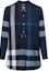 Order (W) Burberry 經典格紋長袖休閒襯衫 - 藍色 40178131