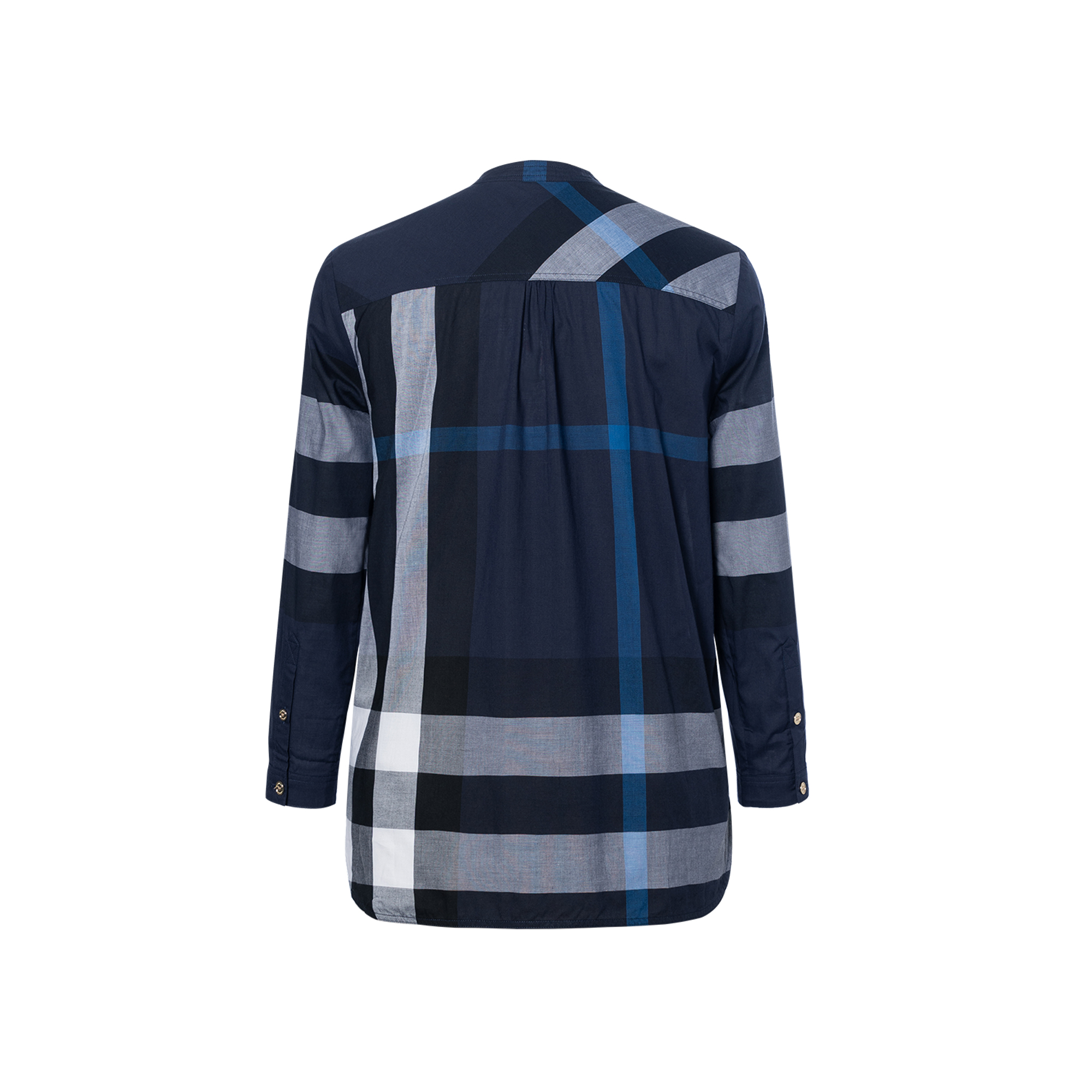 (Women) Burberry  Checkered Long Sleeve Casual Shirt - Blue 40178131 圖 3