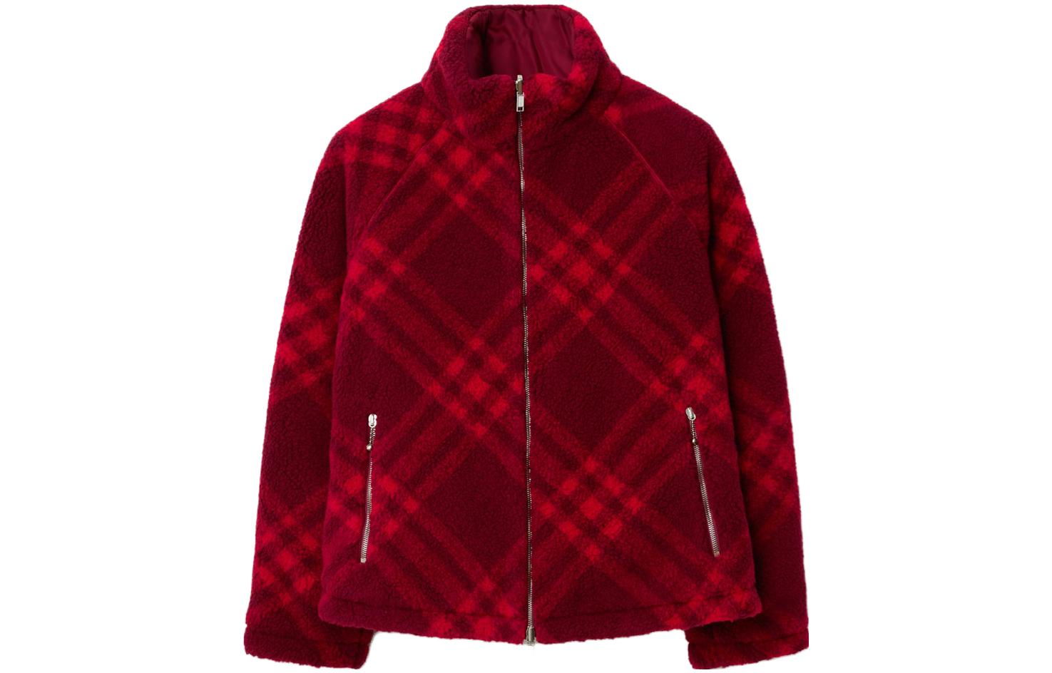 (Women) Burberry  Checkered Turtleneck Loose-Fit Jacket 80774071 圖 2