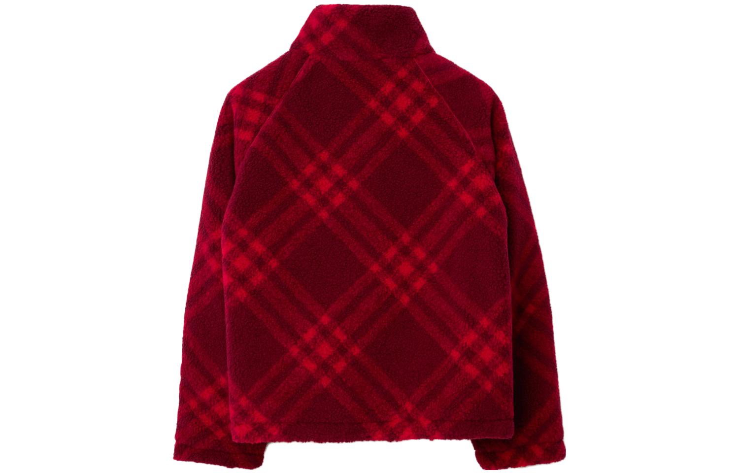 (Women) Burberry  Checkered Turtleneck Loose-Fit Jacket 80774071 圖 3