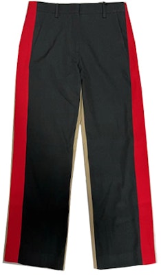 (Women) Burberry Color-Block Striped Straight-Leg Pants Black 80506181 Order (Women) Burberry Color-Block Striped Straight-Leg Pants Black 80506181