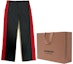 Shop (Women) Burberry Color-Block Striped Straight-Leg Pants Black 80506181