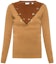 Buy (Women) Burberry Color Block Crew Neck Sweater Brown 45625931