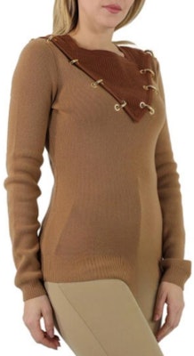 (Women) Burberry Color Block Crew Neck Sweater Brown 45625931 Shop (Women) Burberry Color Block Crew Neck Sweater Brown 45625931