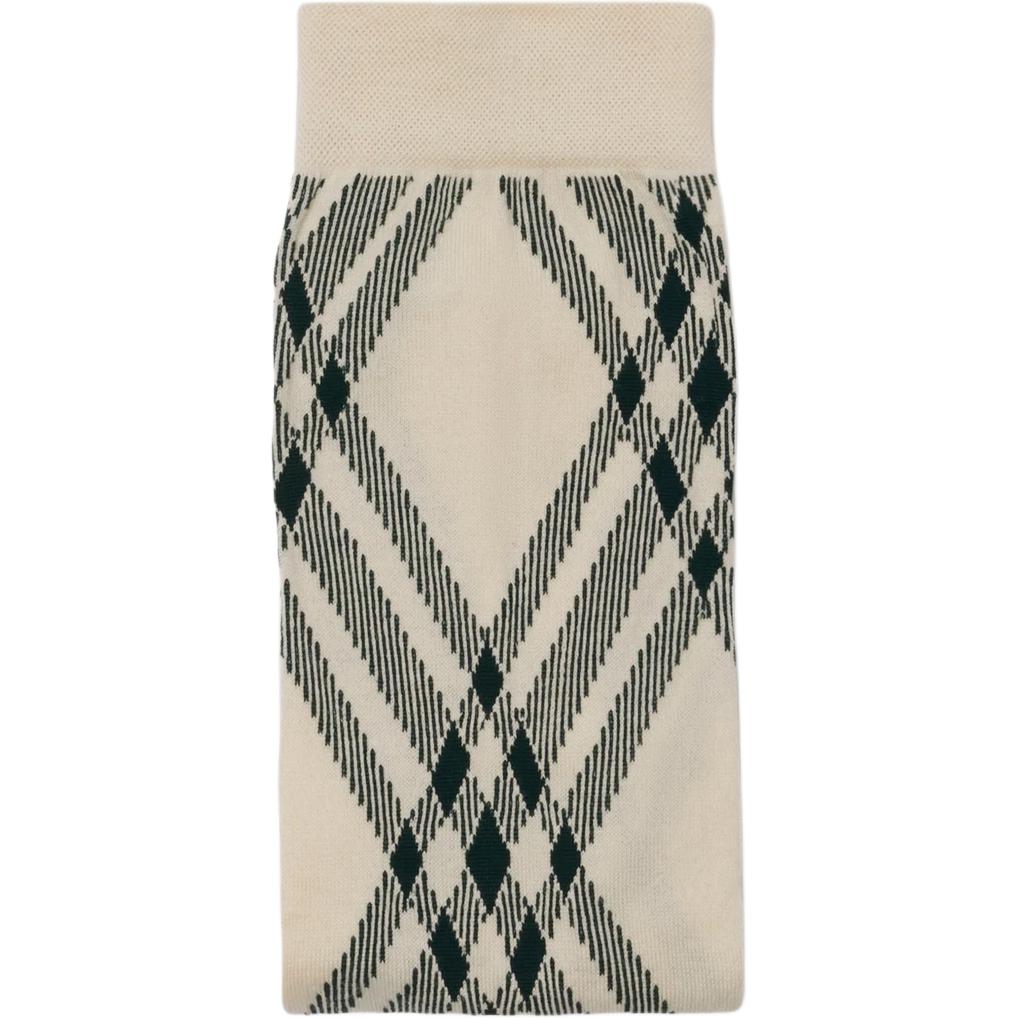 Lookbook (W) Burberry Colorblock Check High-Waist Leggings - Khaki (Seluar Legging Tinggi) 80819221