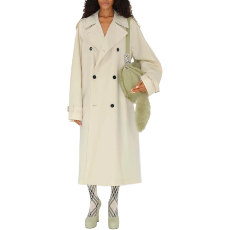 Shop (W) Burberry Colorblock Check High-Waist Leggings - Khaki (Seluar Legging Tinggi) 80819221