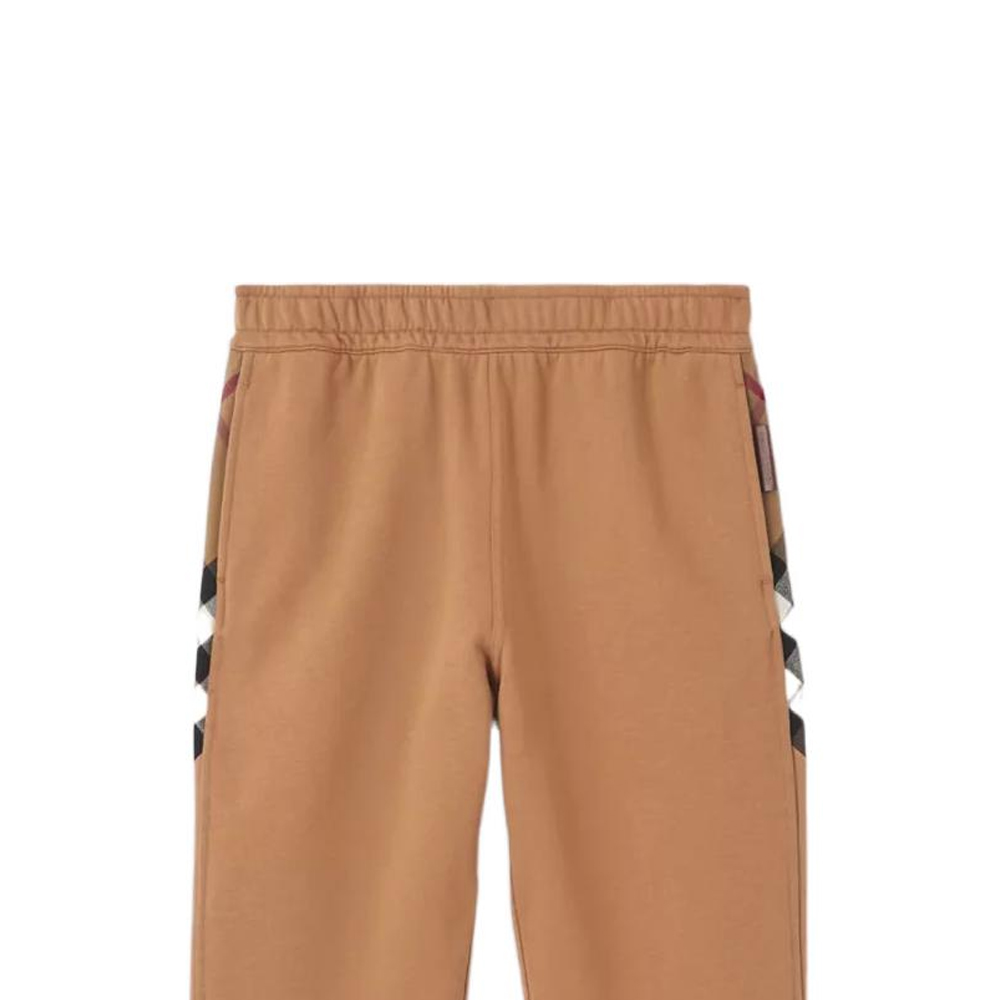 Purchase (W) Burberry Colorblock Check Knit Jogger Sweatpants Beige Seluar Santai 80460571