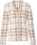 Order (Women) Burberry Colorblock Check Wool Cardigan Sweater in Soft Sand. 80524011