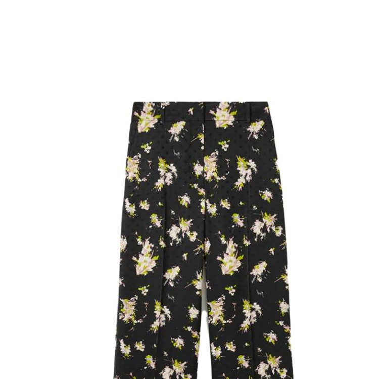 Details for (W) Burberry Celana Motif Bunga Colorblock Pinggang Elastis Multicolor. 80709201