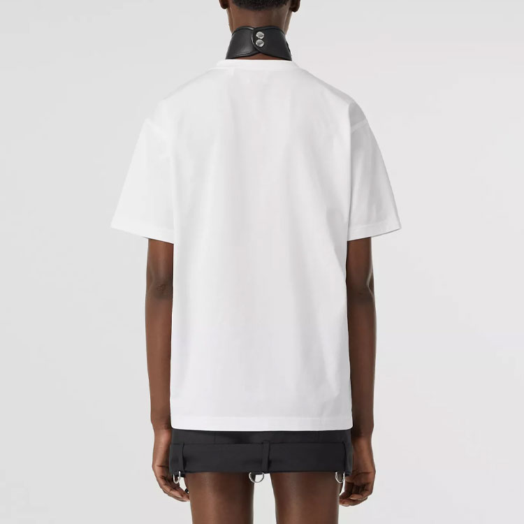 (Women) Burberry  Coordinate Print Solid White T-Shirt SS22 Collection. 80546531 圖 4