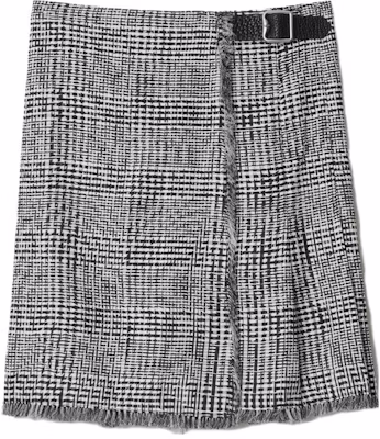 (W) Falda Midi con Pliegues y Estampado Pied de Poule Curvado Burberry Negro/Blanco. 80830091 Buy (W) Falda Midi con Pliegues y Estampado Pied de Poule Curvado Burberry Negro/Blanco. 80830091