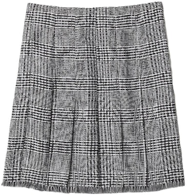 (W) Falda Midi con Pliegues y Estampado Pied de Poule Curvado Burberry Negro/Blanco. 80830091 Lookbook (W) Falda Midi con Pliegues y Estampado Pied de Poule Curvado Burberry Negro/Blanco. 80830091