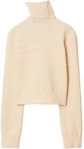 (W) 博柏利弧形条纹高领毛衣粉尘粉色 80808871 Lookbook (W) 博柏利弧形条纹高领毛衣粉尘粉色 80808871