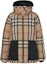 Buy (Women) Burberry Detachable Hood Check Puffer Jacket Brown. 80590941