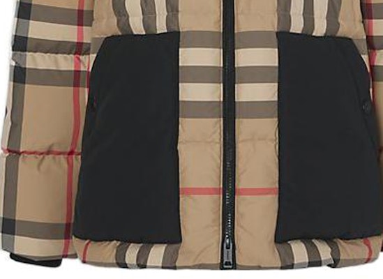 (Women) Burberry Detachable Hood Check Puffer Jacket Brown. 80590941 Sizing (Women) Burberry Detachable Hood Check Puffer Jacket Brown. 80590941