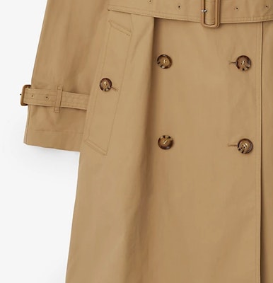 (W) Burberry Jaket Trench Double-Breasted dengan Hoodie Lepas Pasang Beige. 80842521 Cheap (W) Burberry Jaket Trench Double-Breasted dengan Hoodie Lepas Pasang Beige. 80842521