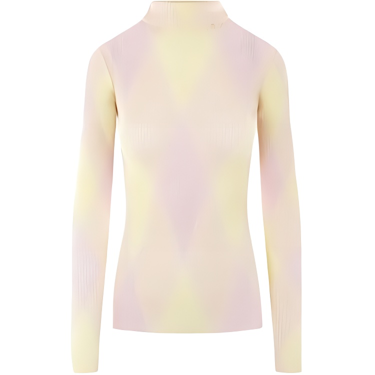 (Women) Burberry  Diamond Pattern Turtleneck Slim Fit Long Sleeve Knit Sweater 80810461