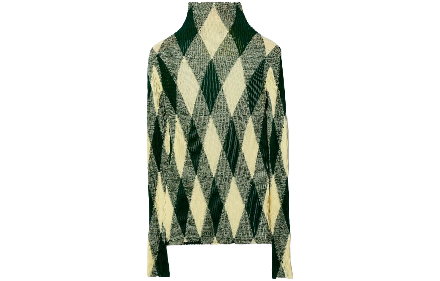 Order (W) 버버리 다이아몬드 패턴 터틀넥 슬림핏 긴팔 니트 스웨터 80810461