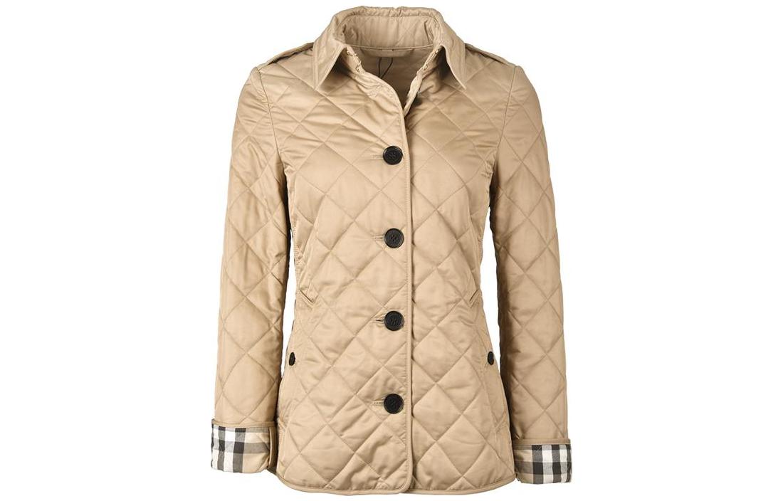 Order (Women) Burberry  Diamond Quilted Jacket Beige 80658721