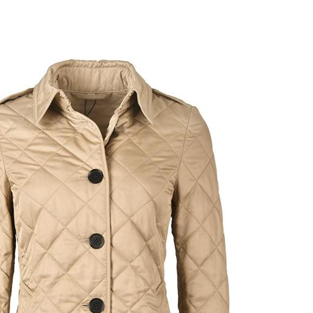 Sizing (Women) Burberry  Diamond Quilted Jacket Beige 80658721