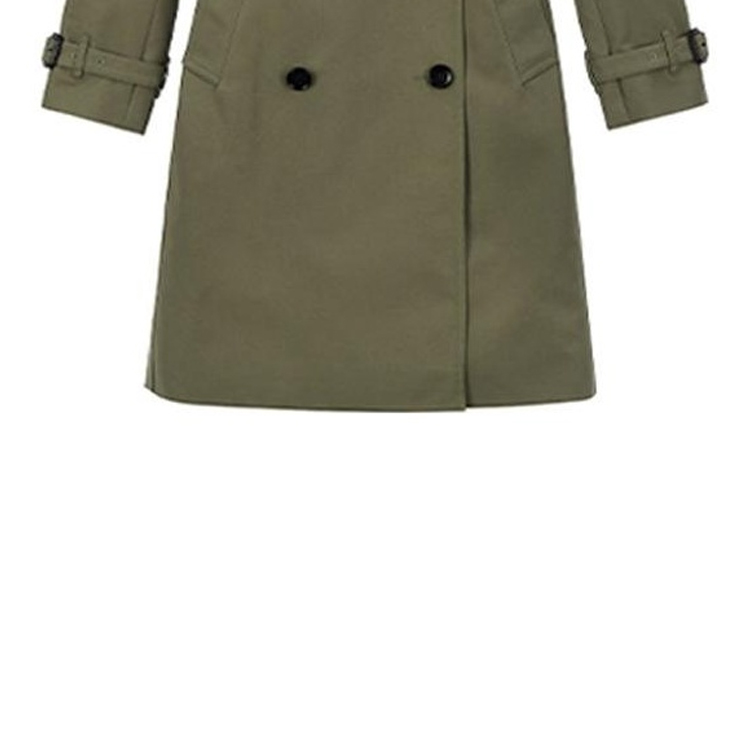 (Women) Burberry  Double-Breasted Long Sleeve Coat Khaki Color 80089781 圖 3