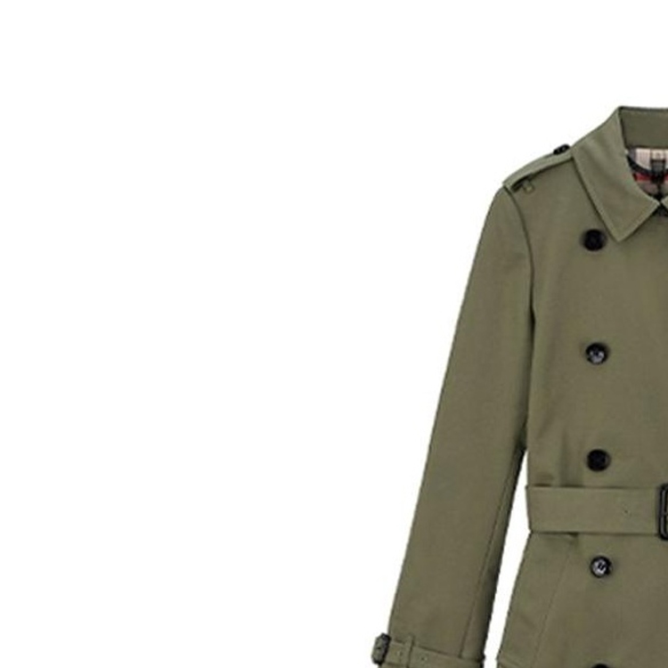 (Women) Burberry  Double-Breasted Long Sleeve Coat Khaki Color 80089781 圖 5