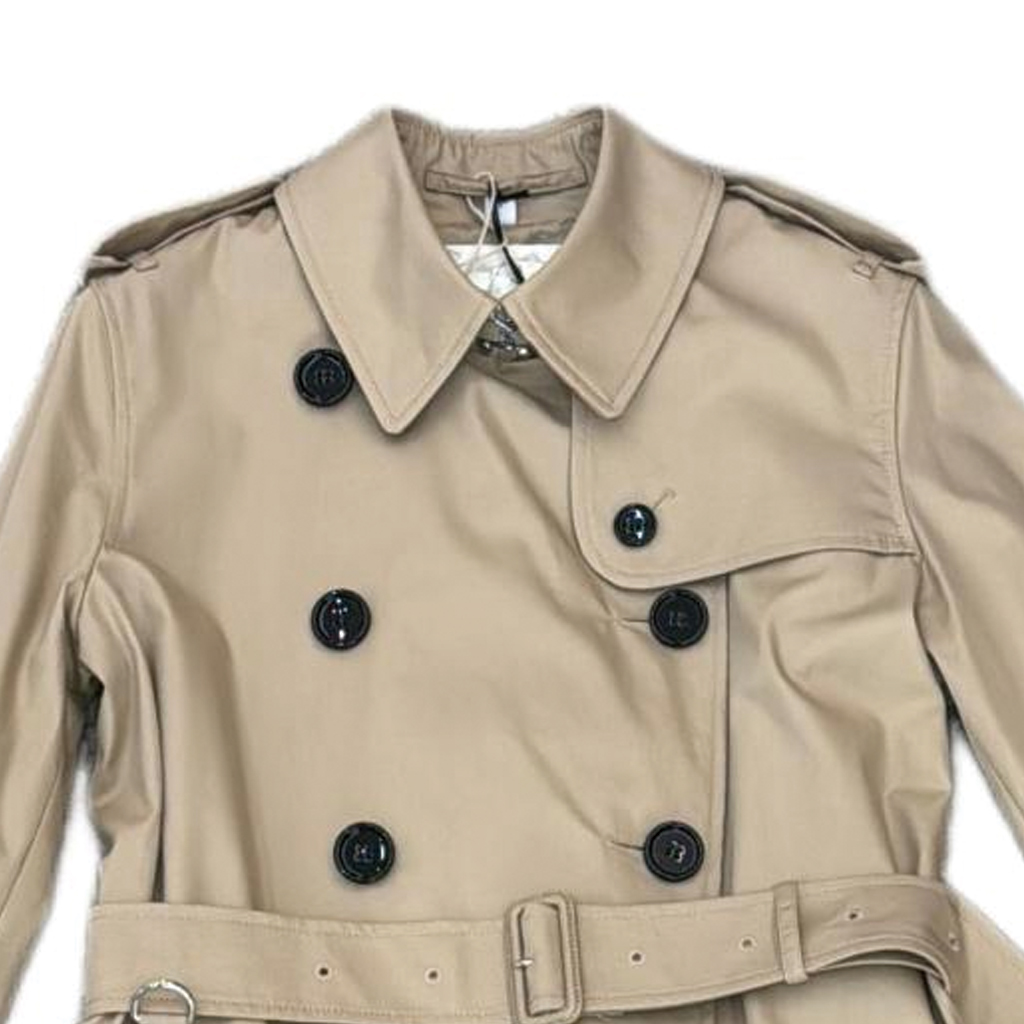 Purchase (Women) Burberry  Double-Breasted Long Sleeve Coat Beige 8072030-1004