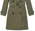 Details for (W) Burberry 雙排扣長袖大衣 卡其色 80089781