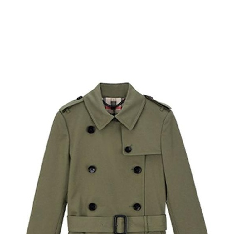 (Women) Burberry  Double-Breasted Long Sleeve Coat Khaki Color 80089781 圖 7