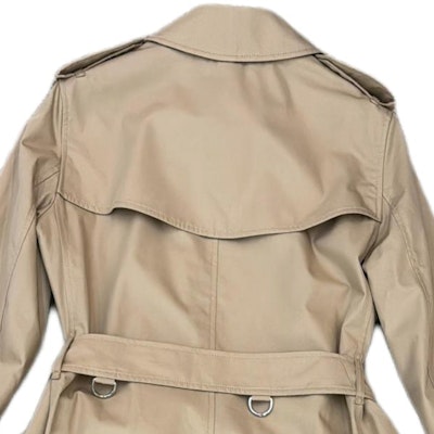 (Women) Burberry Double-Breasted Long Sleeve Coat Beige 8072030-1004 Cheap (Women) Burberry Double-Breasted Long Sleeve Coat Beige 8072030-1004