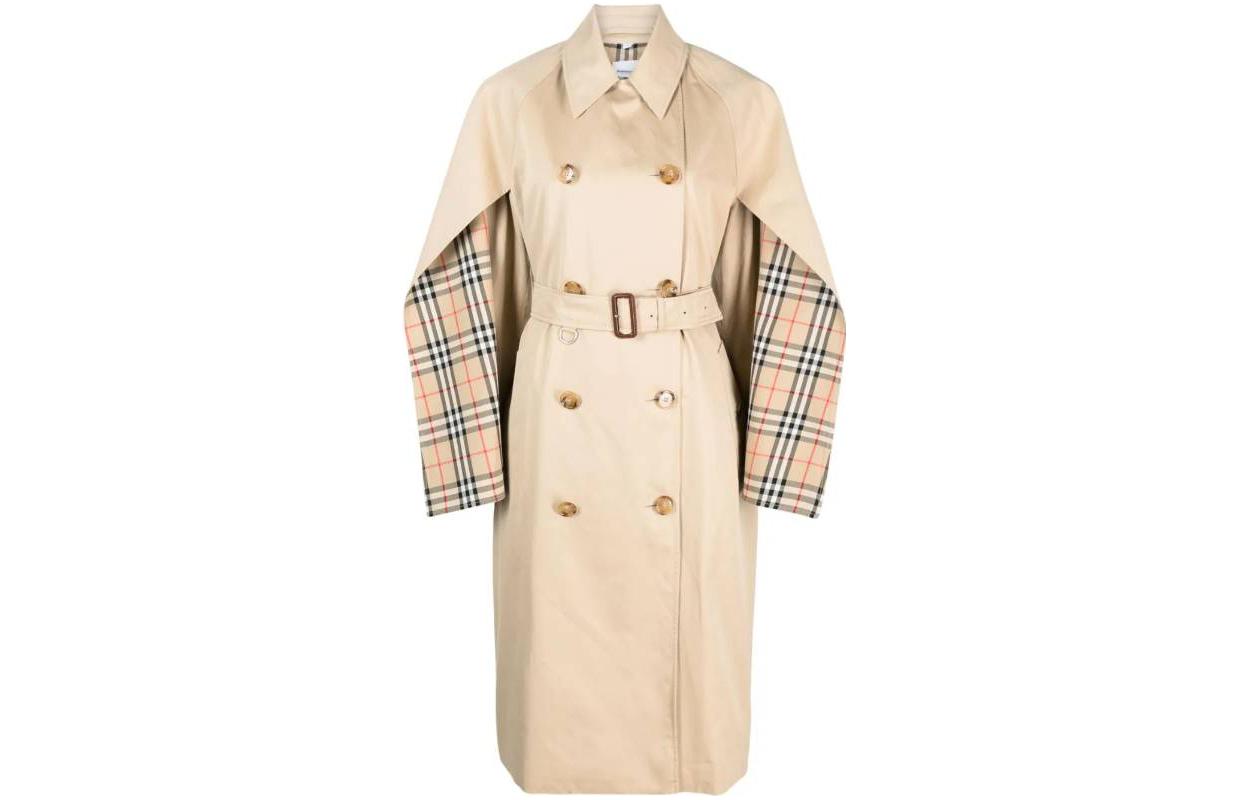 (Women) Burberry  Double-Breasted Long Trench Coat FW23 Khaki 80735411 圖 2