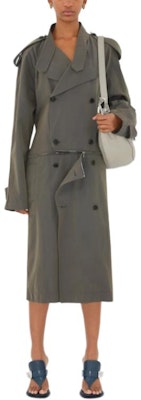 (W) Gabardina Larga Burberry Gris Oscuro Doble Botonadura. 80876931 Shop (W) Gabardina Larga Burberry Gris Oscuro Doble Botonadura. 80876931