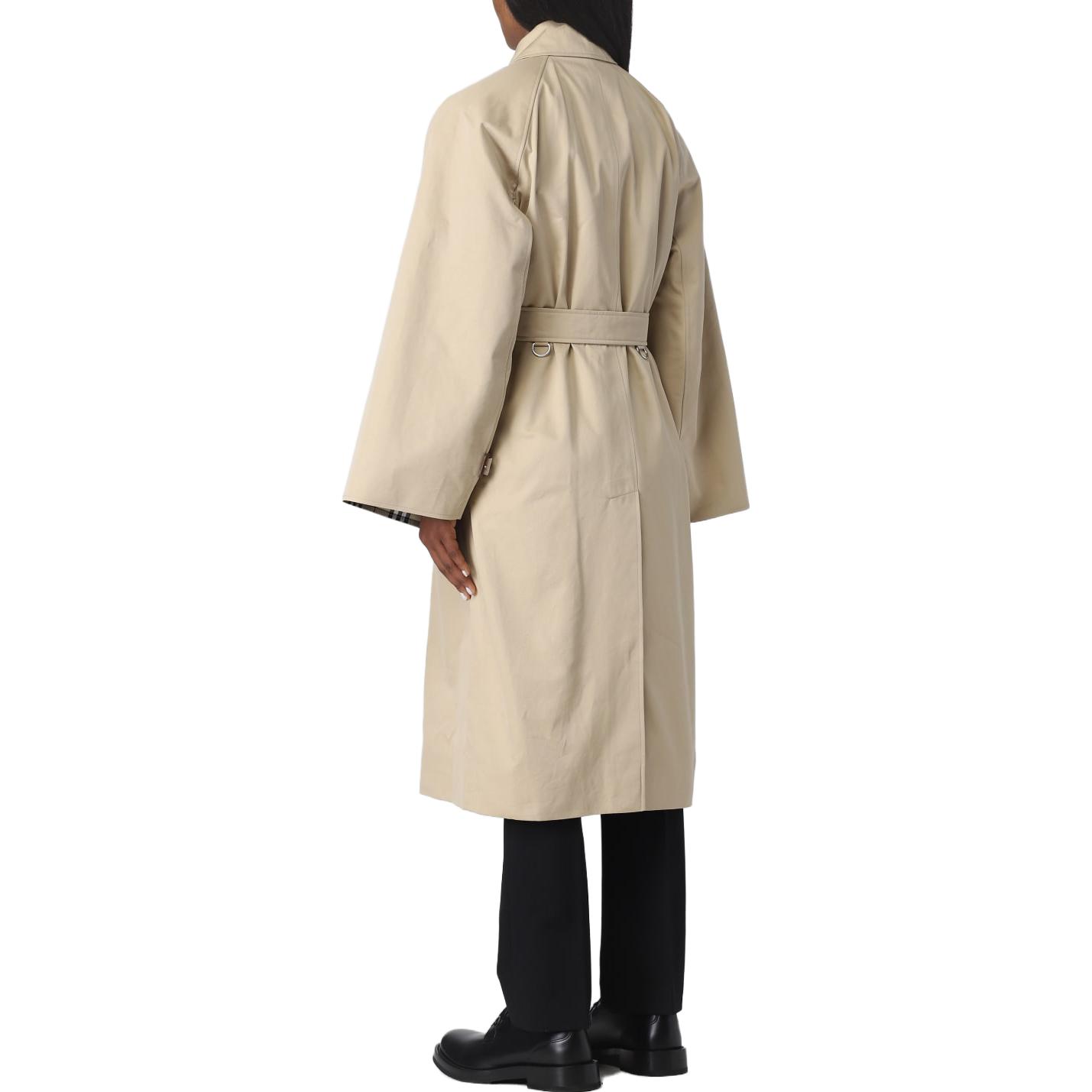 (Women) Burberry  Double-Breasted Long Trench Coat FW23 Khaki 80735411 圖 4