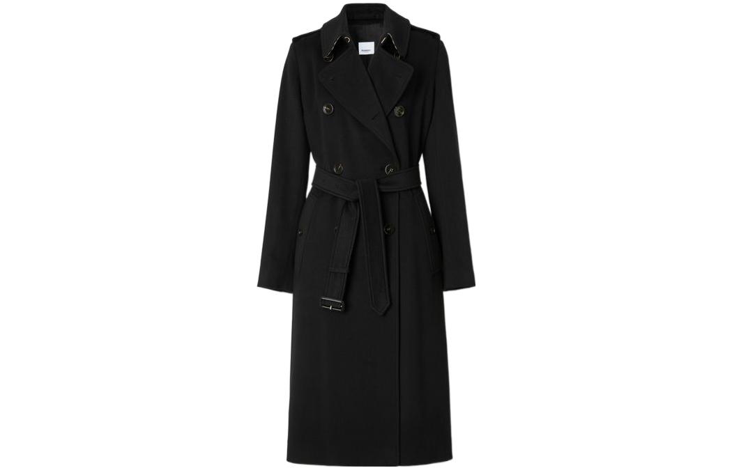 (Women) Burberry  Double-Breasted Trench Coat Black FW22 80581941 圖 2