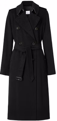 (W) Burberry Kot Trench Dua Baris Hitam FW22 80581941 Order (W) Burberry Kot Trench Dua Baris Hitam FW22 80581941