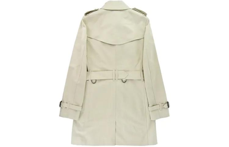 (Women) Burberry  Double-Breasted Trench Coat in Khaki. 80432531 圖 3