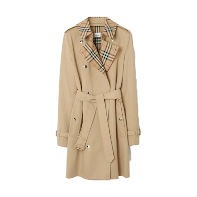 (Women) Burberry Double-Breasted Trench Coat Light Brown 80709901