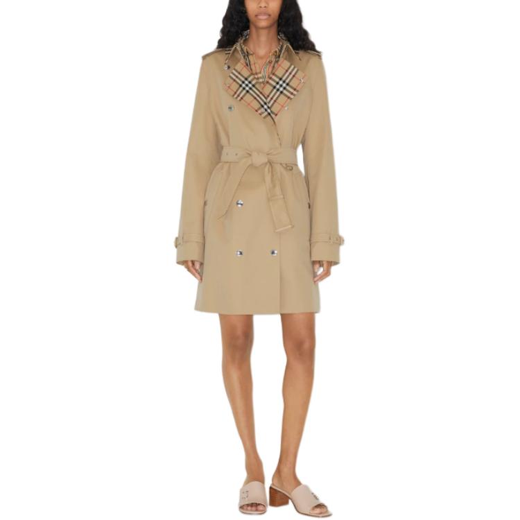 (Women) Burberry  Double-Breasted Trench Coat Light Brown 80709901 圖 3
