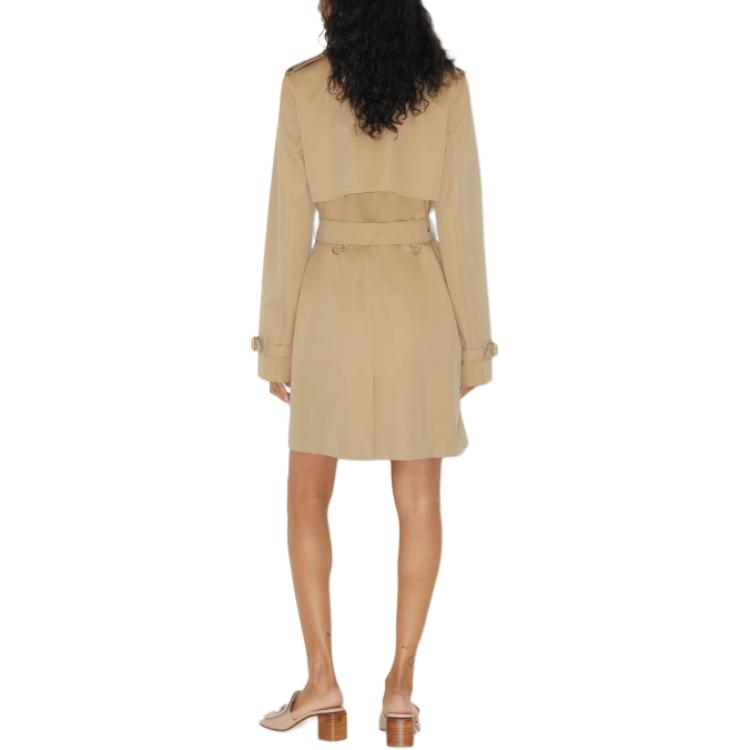 (Women) Burberry  Double-Breasted Trench Coat Light Brown 80709901 圖 4