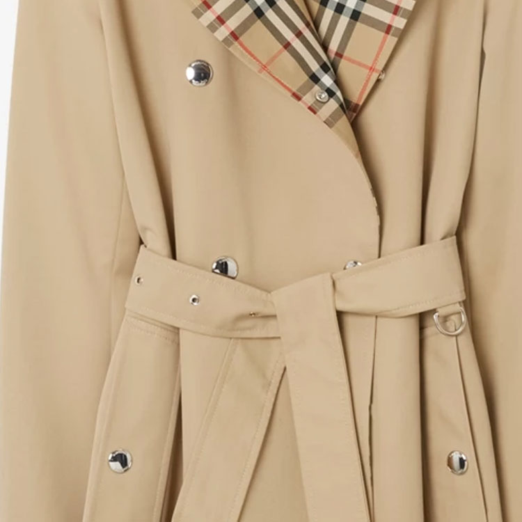 (Women) Burberry  Double-Breasted Trench Coat Light Brown 80709901 圖 7