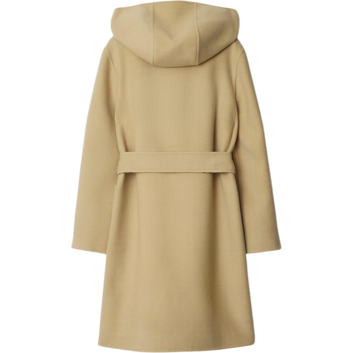 (Women) Burberry  Double-Sided Hooded Trench Coat in Solid Check Print Beige. 80938311 圖 4