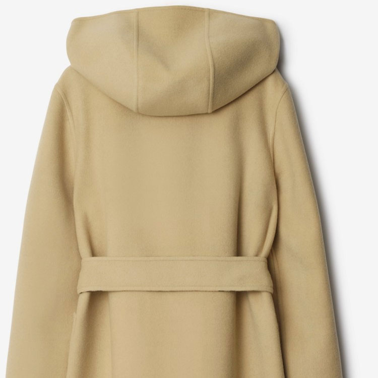 (Women) Burberry  Double-Sided Hooded Trench Coat in Solid Check Print Beige. 80938311 圖 9