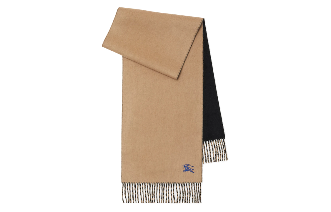 (Women) Burberry  Double-Sided Logo Wool Scarf Brown. 80778271 圖 2